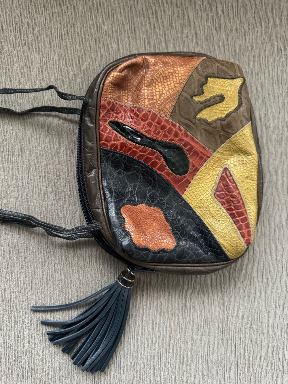 Sharif Multi-Color Patchwork Crossbody purse